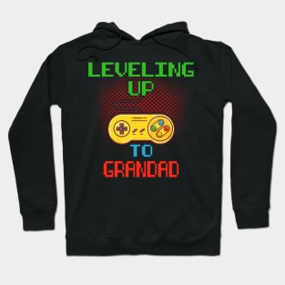 Promoted To Grandad T-Shirt Unlocked Gamer Leveling Up Hoodie